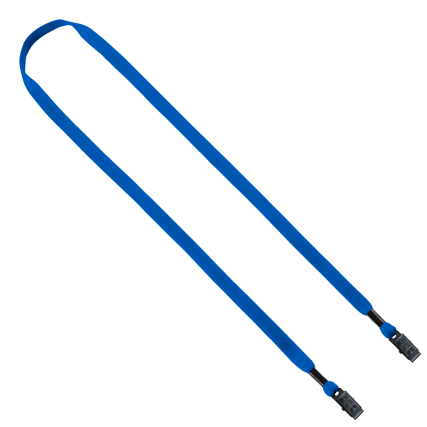 1/2" Cotton Double Bulldog Clip Lanyard 18