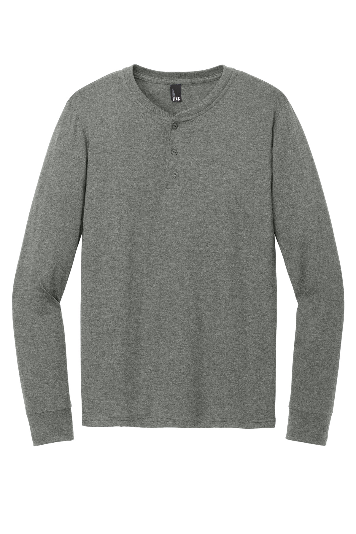 District Perfect Tri Long Sleeve Henley DT145 21
