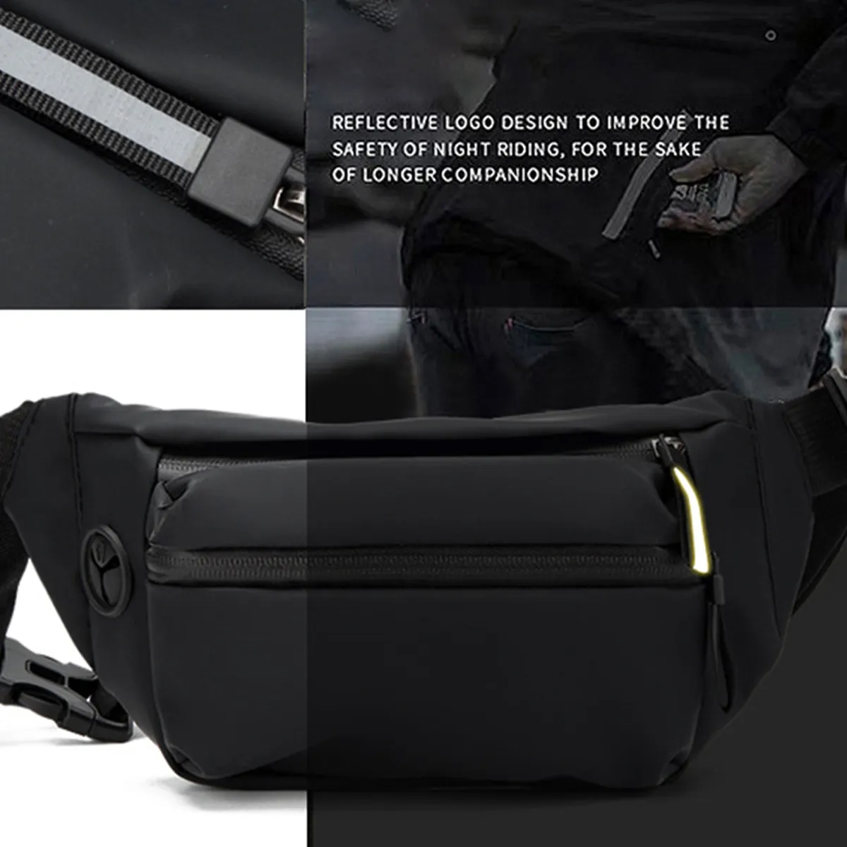 Waterproof Shoulder Backpack Crossbody Bag Sports Fanny Pack 8