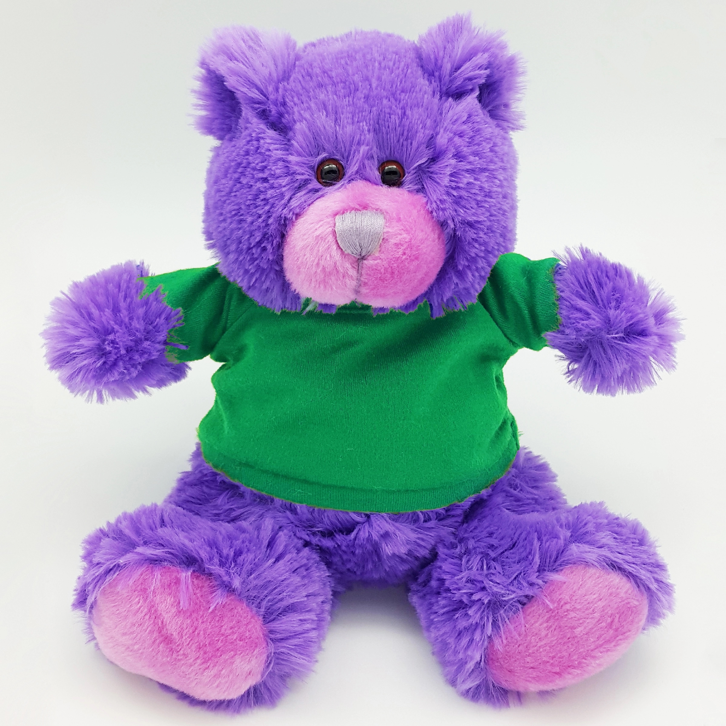8" Bright Color Purple Bear 10