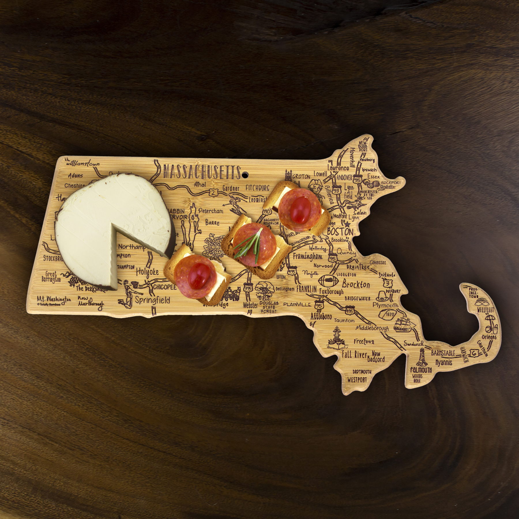 Destination Massachusetts Cutting & Serving Board 4
