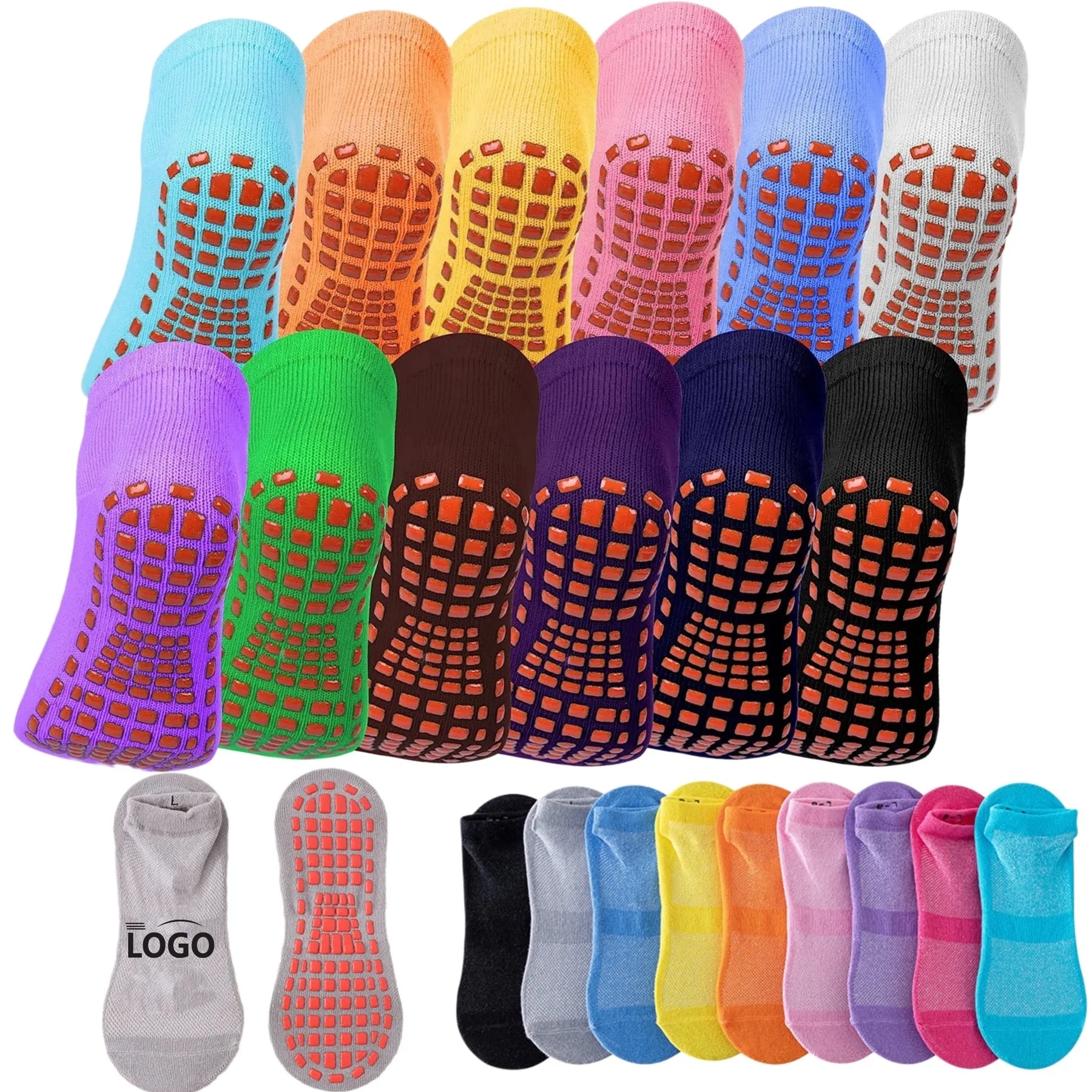 Trampoline yoga children's amusement park non-slip socks 4
