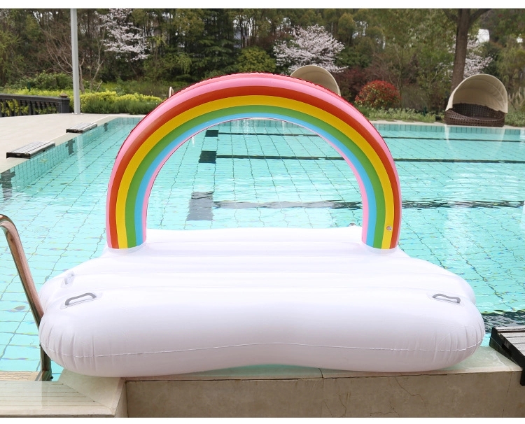 Inflatable Rainbow Cloud Pool Float 6