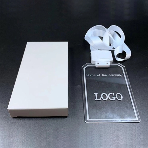 MOQ 20 pcs LED Name Tag with Lanyard 4
