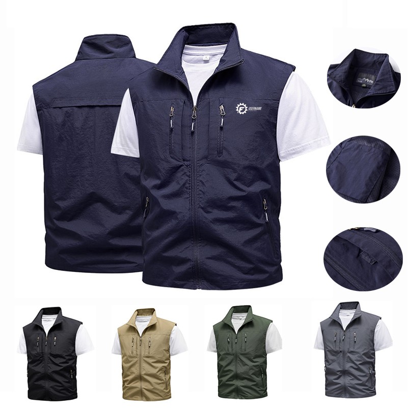 Multi-Pockets Workwear and Fishing Waistcoat Comfortable Breathable Vest 2
