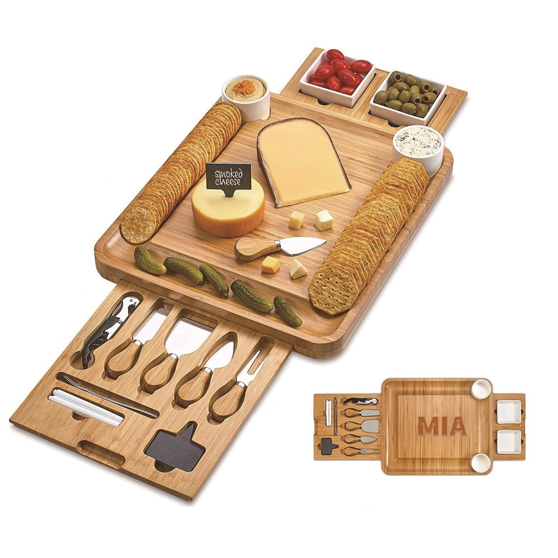 Bamboo Cheese Board 1
