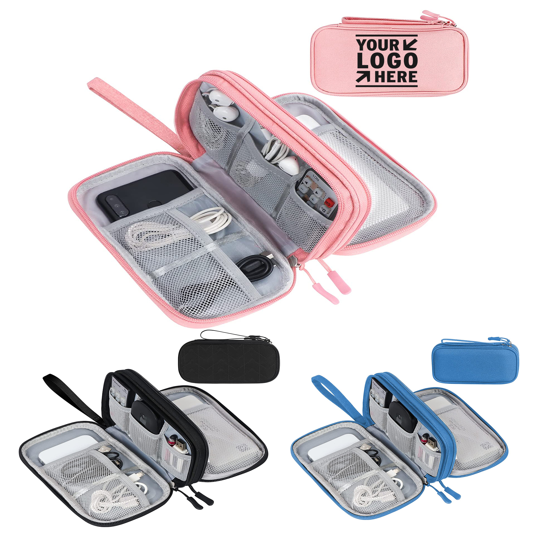 Travel Cable Organizer Bag Pouch 2