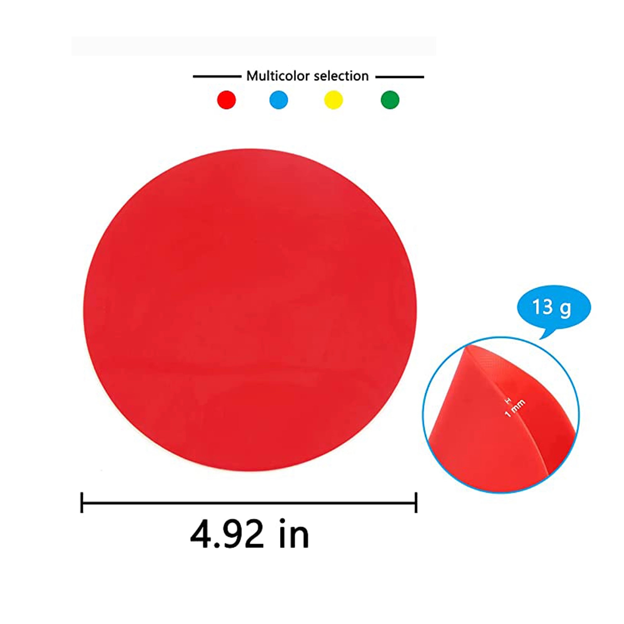 Silicone Round Kitchen Coaster Jar Opener 6