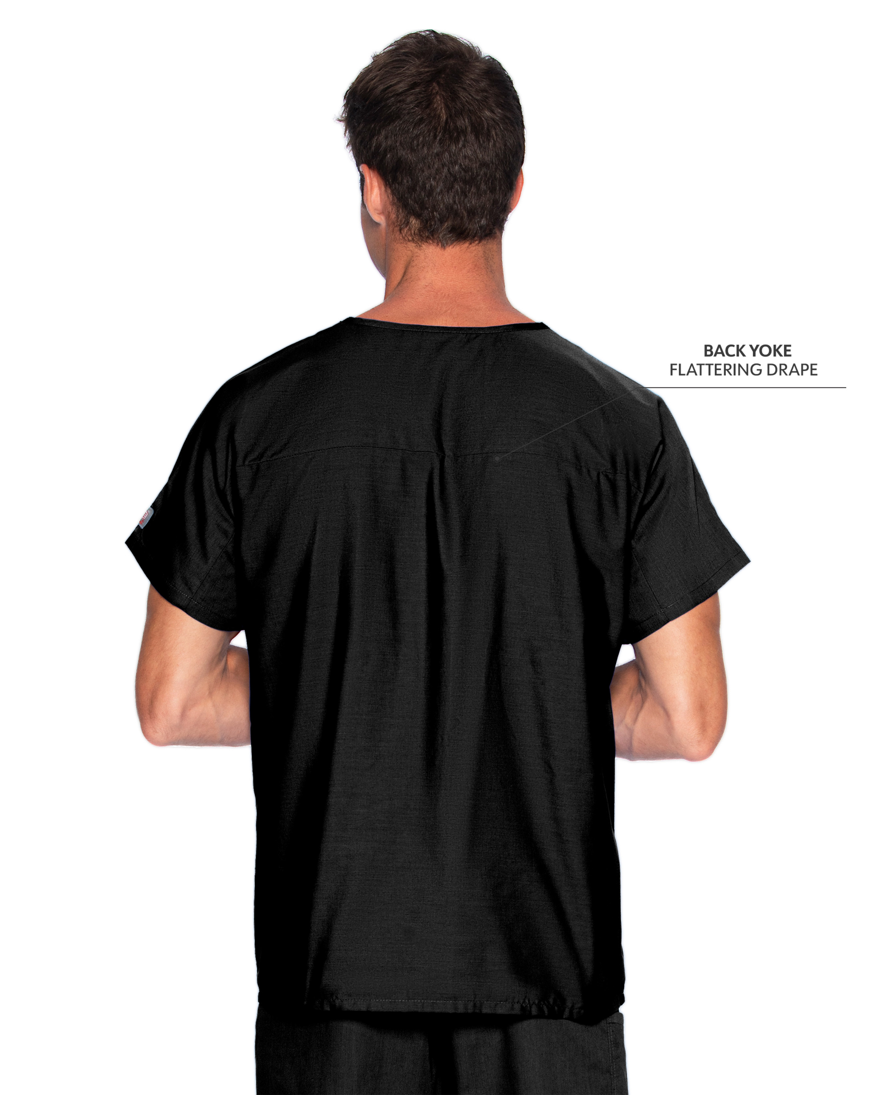 Landau - ScrubZone - Unisex One-Pocket Dolman Sleeve Tuckable V-Neck Top 35