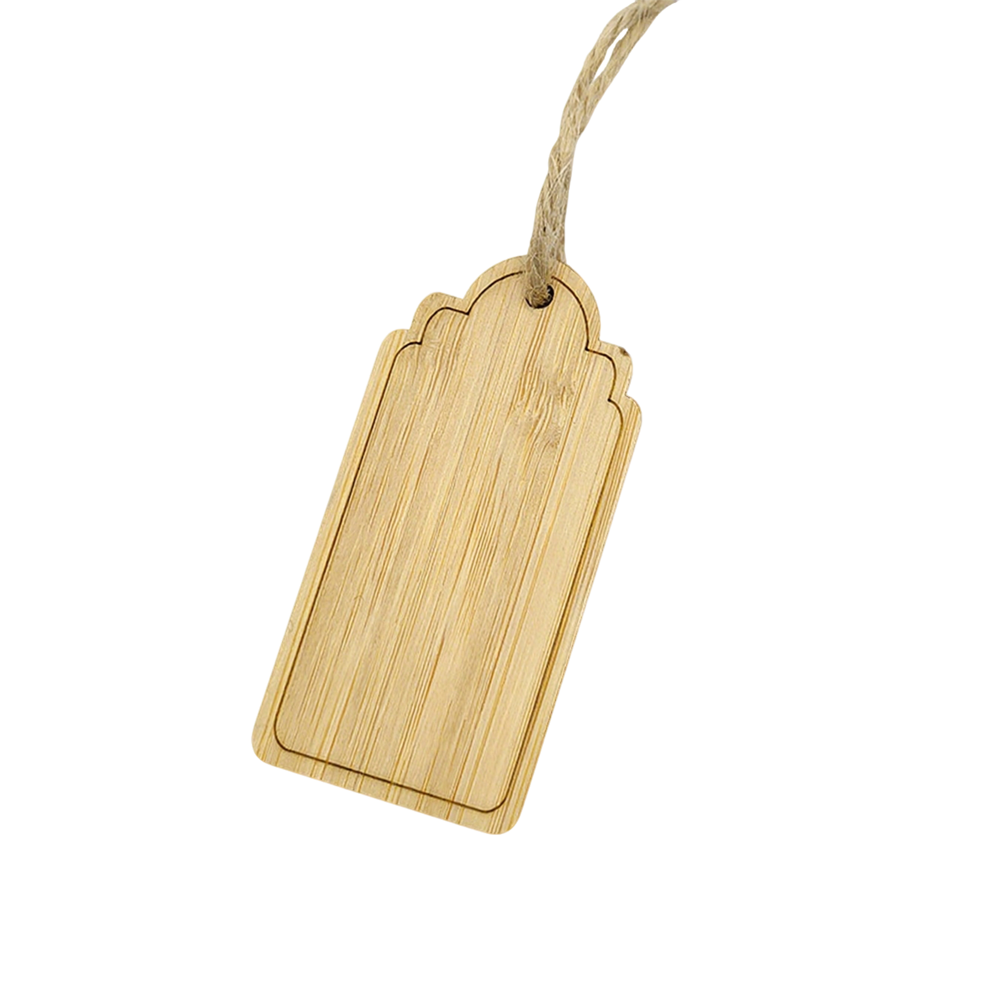 Bamboo Bookmark Tag Blank 1.4" Length X 2.7" Width 6