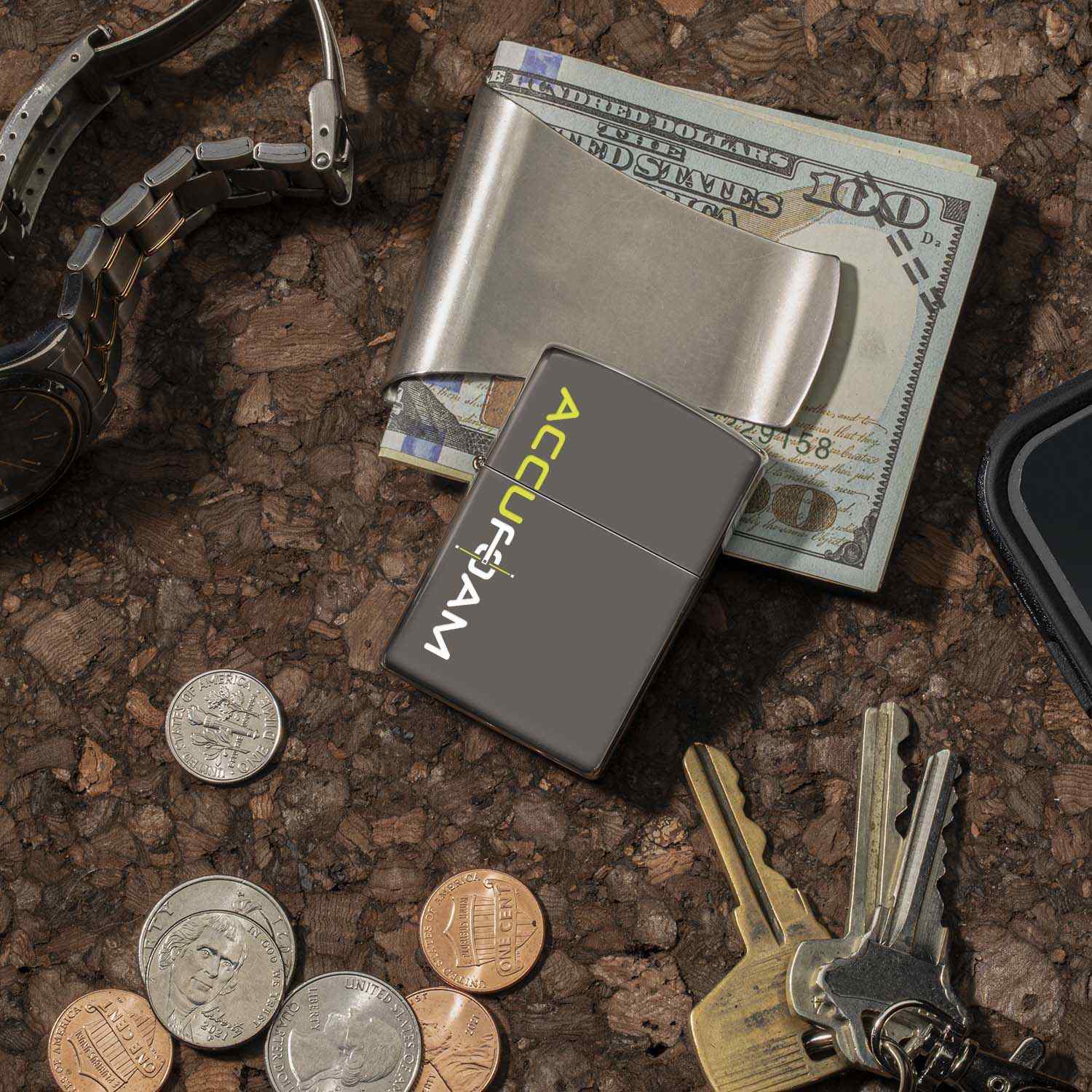 High Polish Classic Black Ice Windproof Lighter