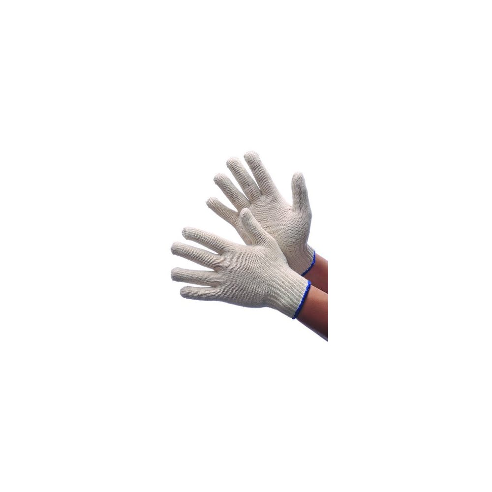 String Knit Gloves - White Medium 2