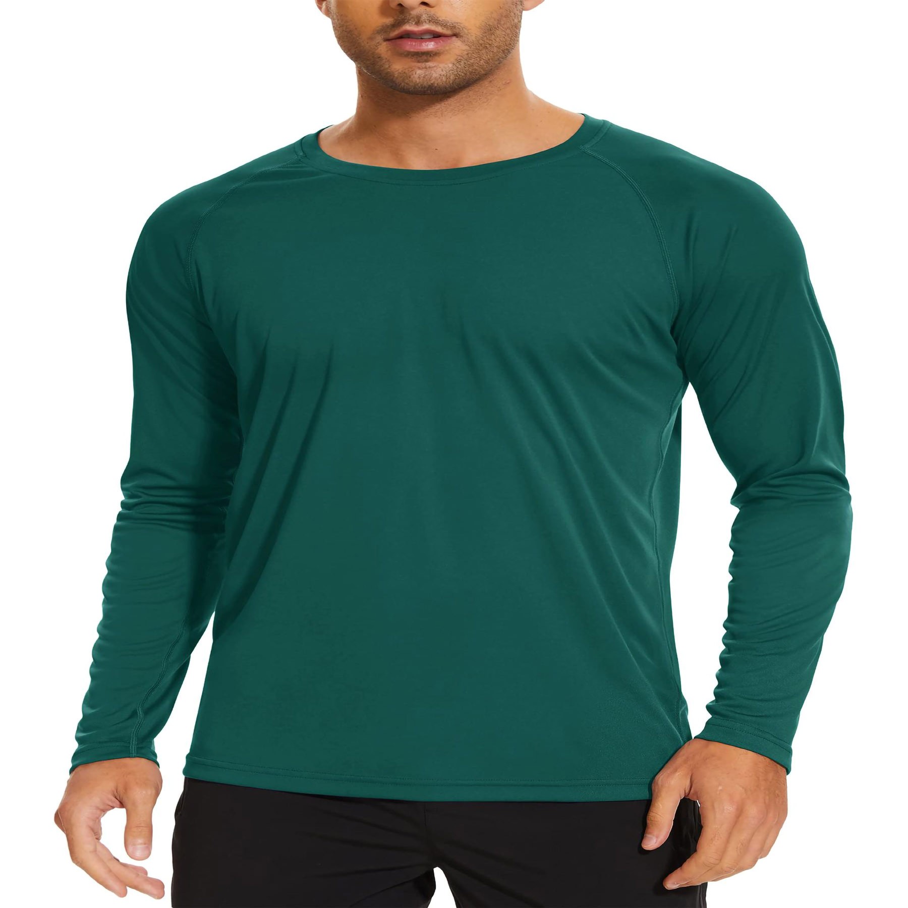 Men's Long Sleeve Ice Silk T-Shirt 11