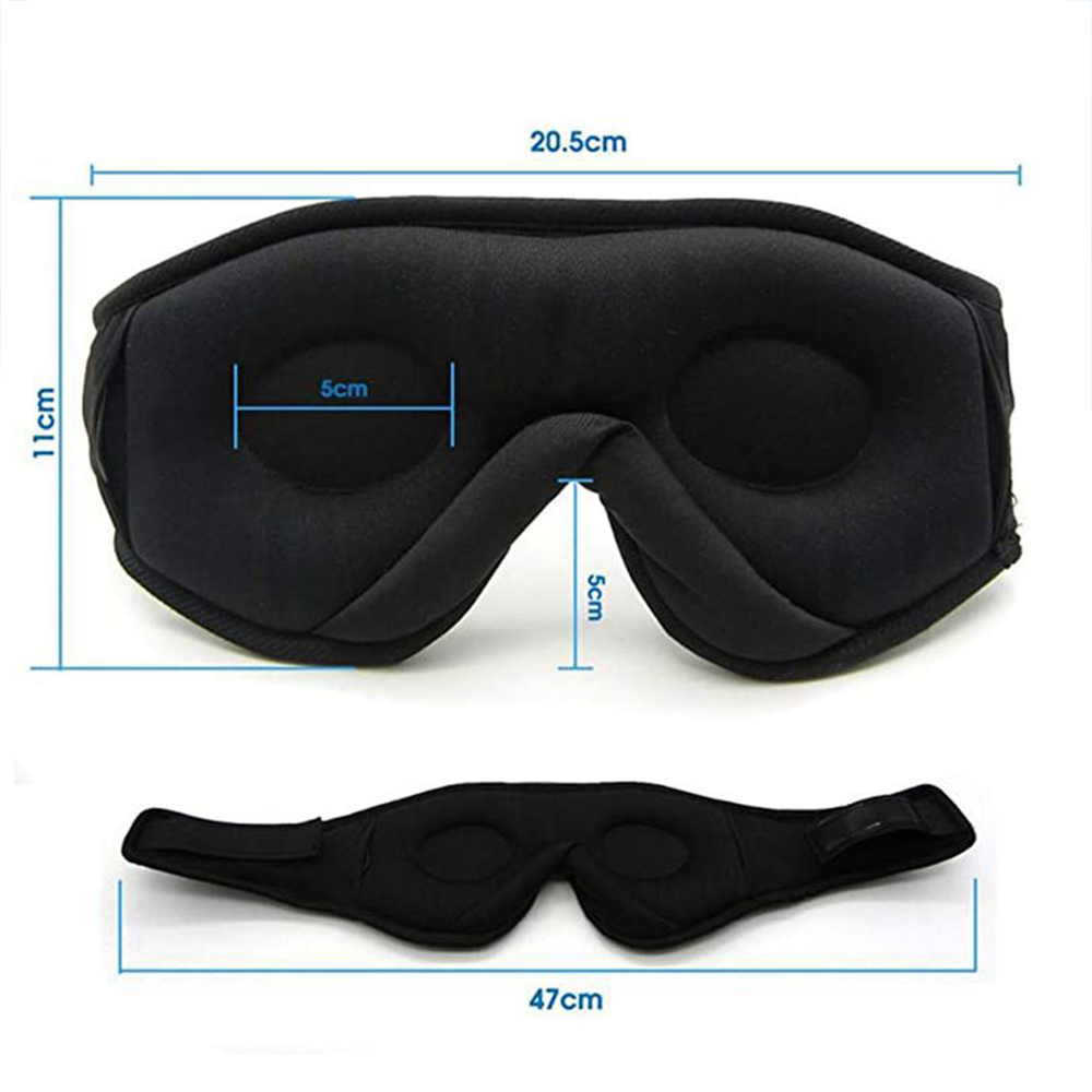 Bluetooth 3D Sleep Eye Mask 2 in 1 2