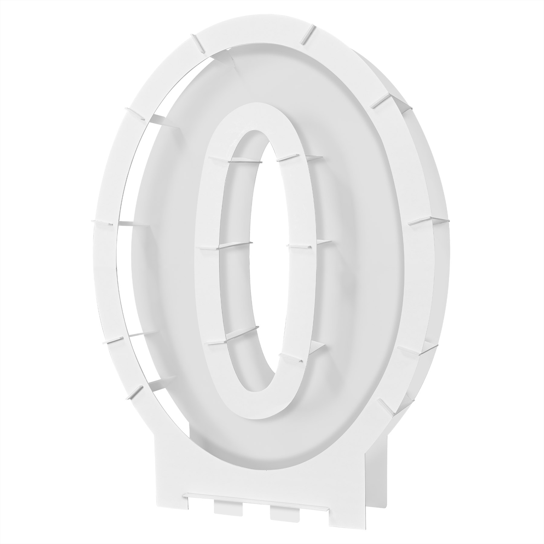 Balloon Mosaic Number "0" Frame