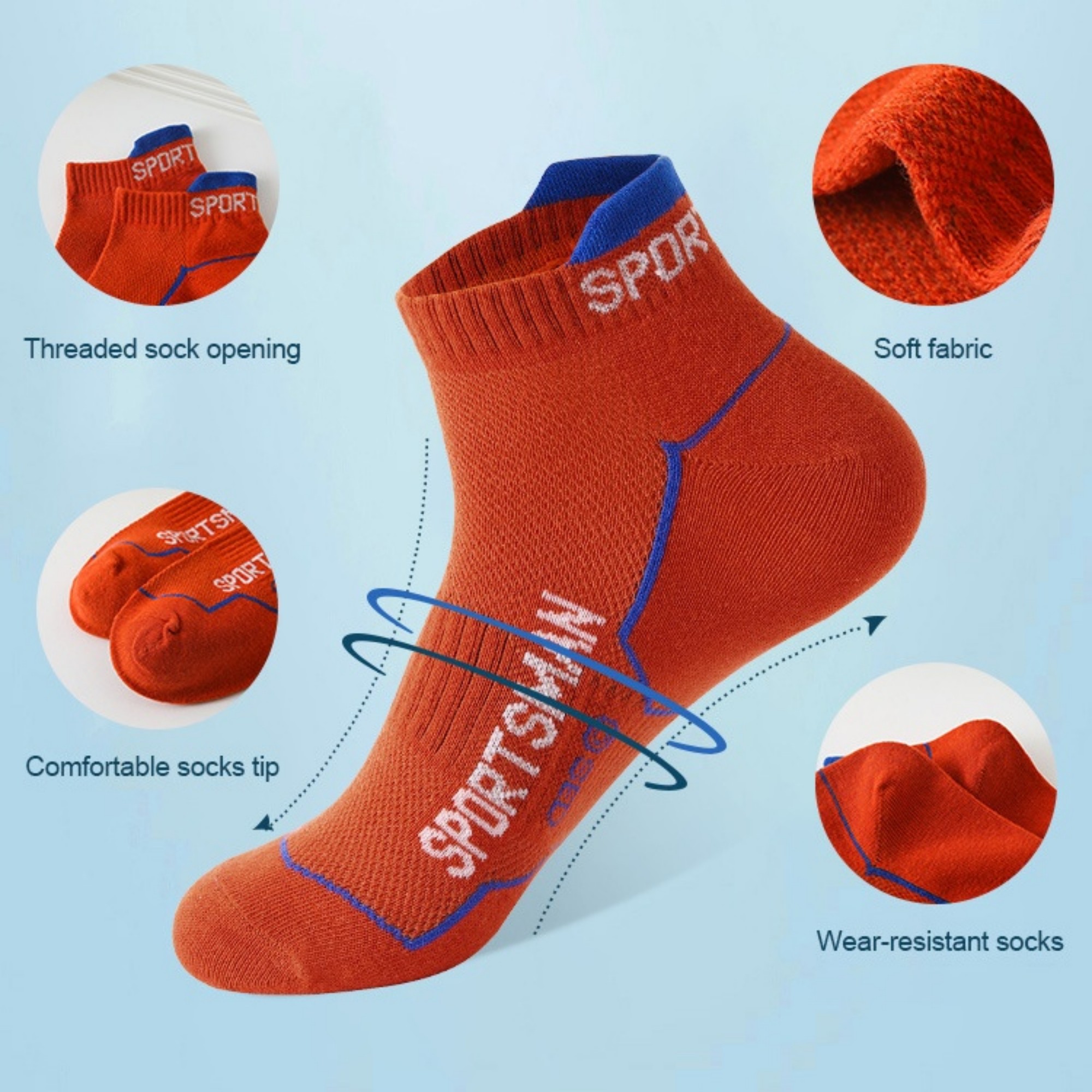 Men's Cotton Sports Socks 3
