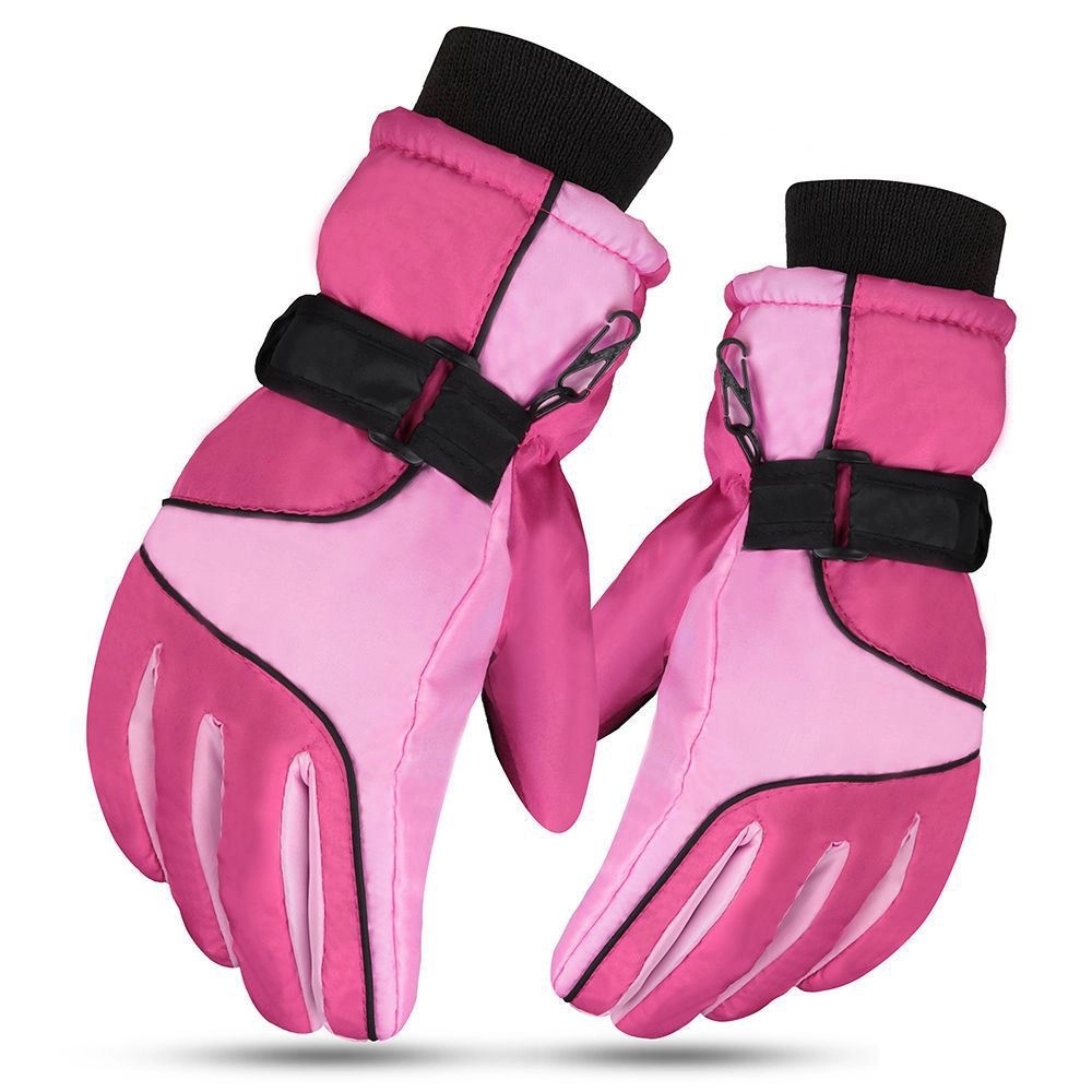 Winter Insulated Thicker Leather Gloves for Skiing Cycling 2