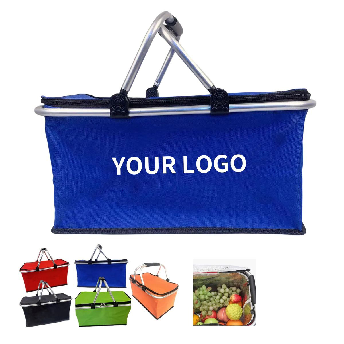 Insulated Basket for Camping and Grocery Use 5