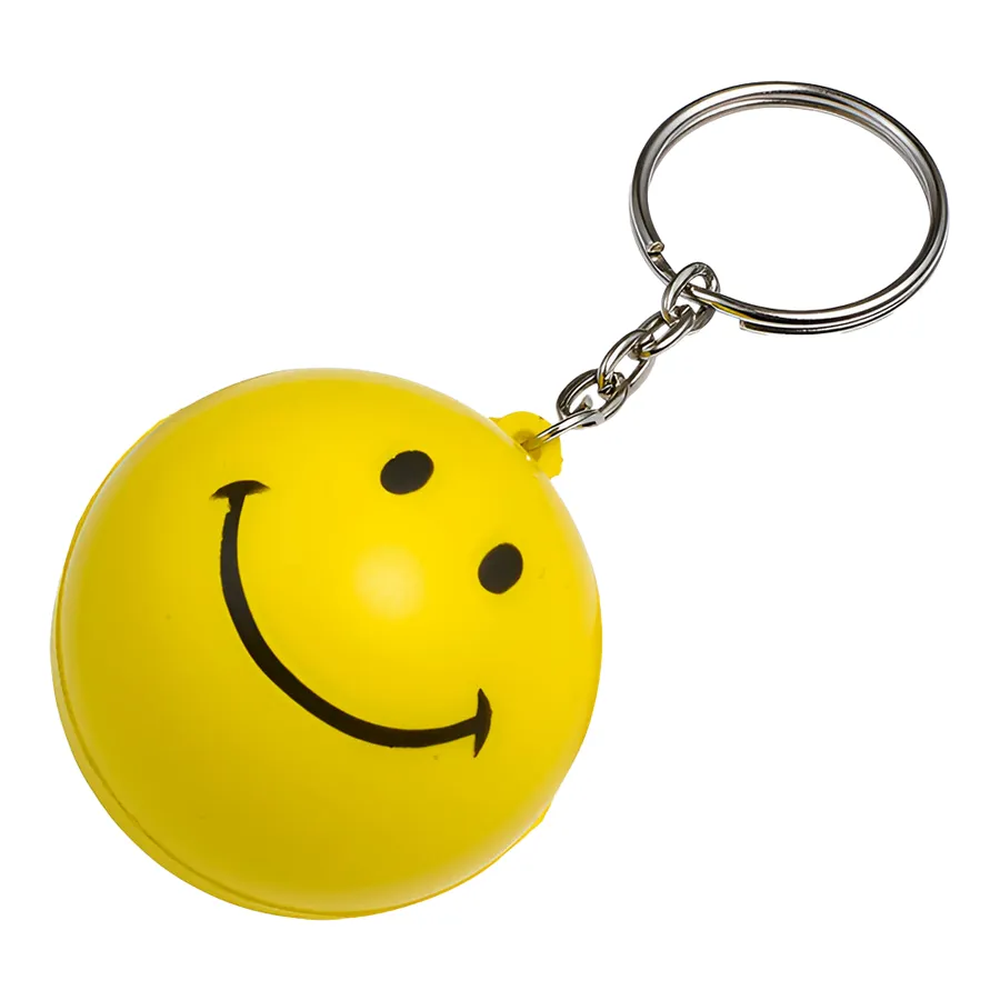 Smiley Stress Ball Keychain 2