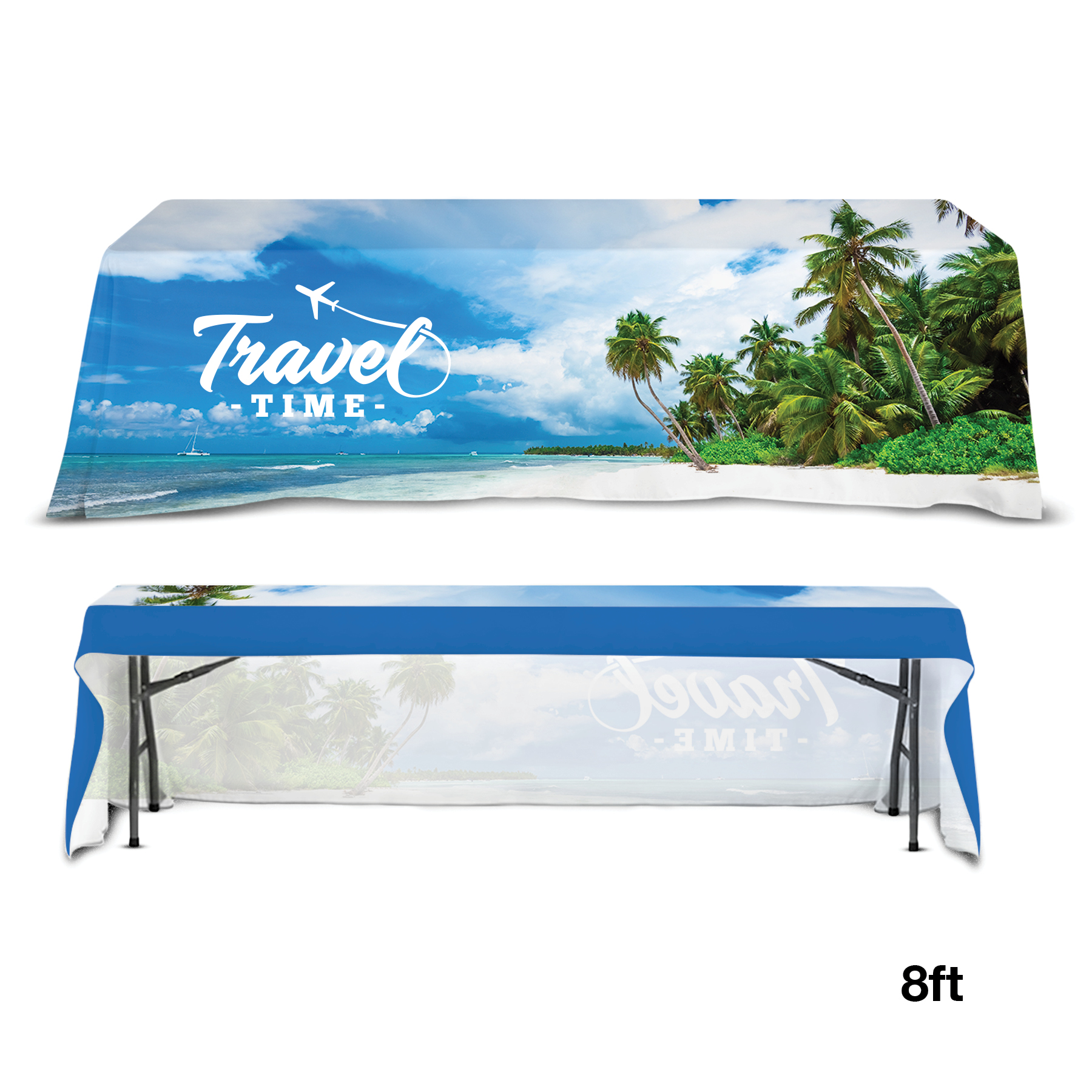 DisplaySplash 8' Open Back Table Throw 2