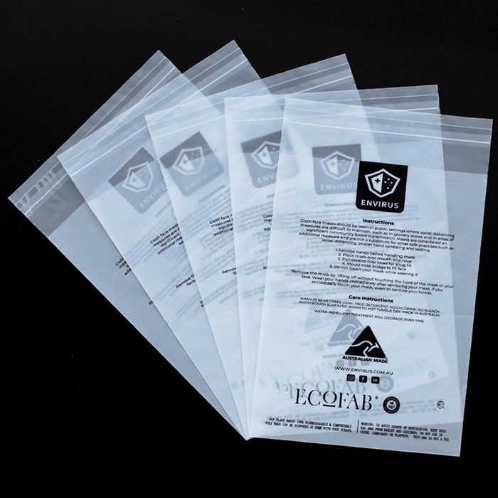 100% Biodegradable Lip & Tape Self Seal Bag 2