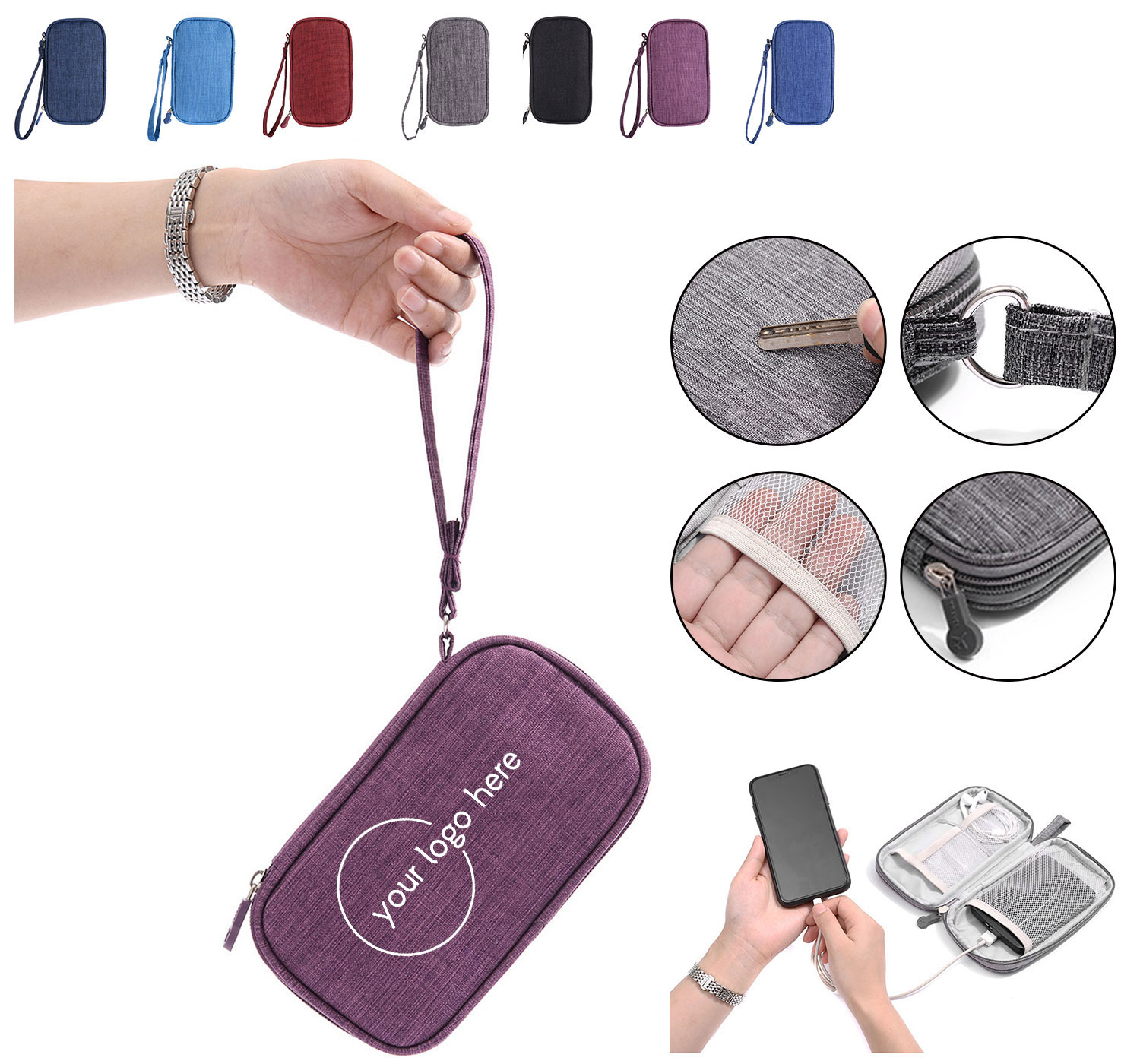 Electronic Accessories Cable Organizer Pouch Bag 2