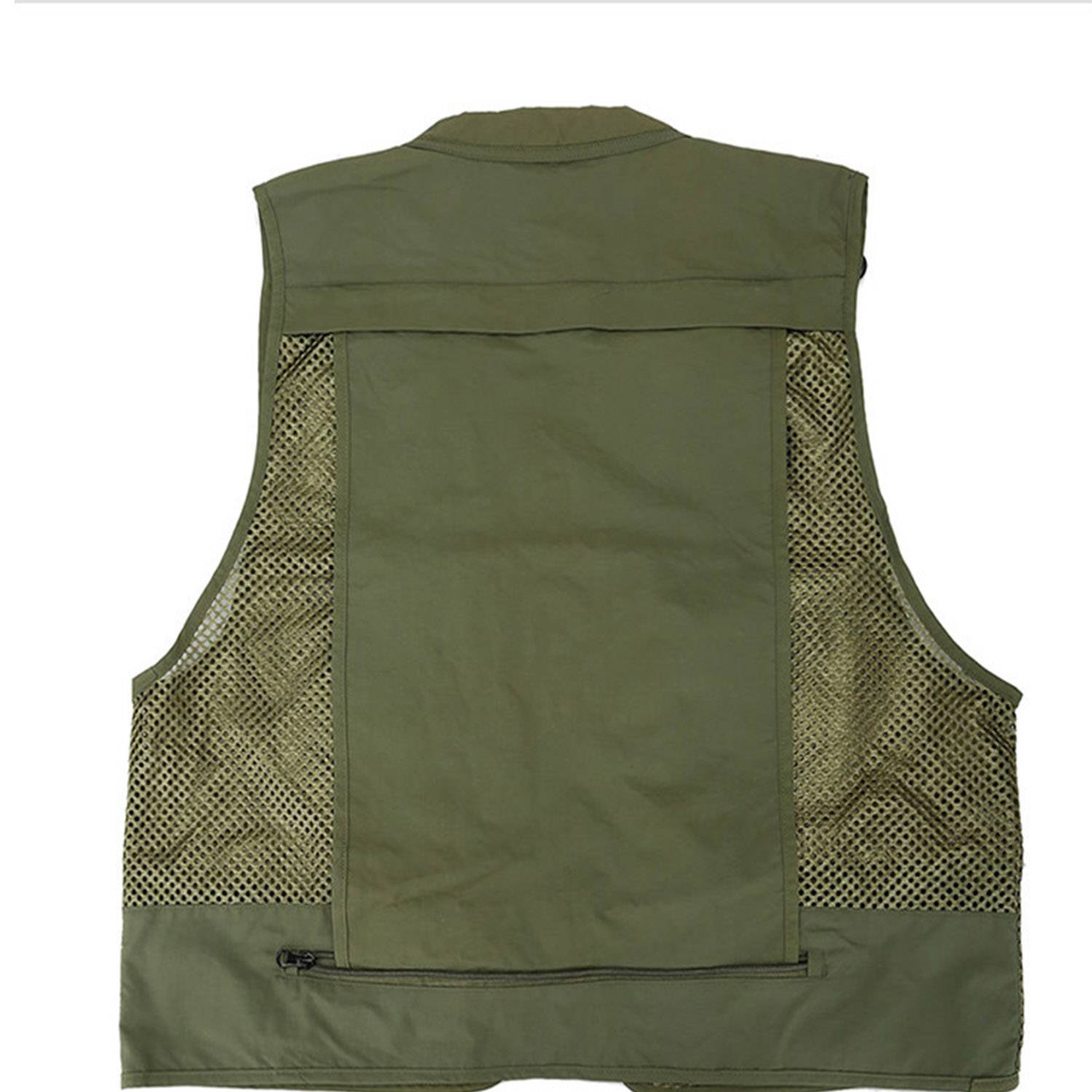 Unisex Mesh Breathable Fishing Vest Multi-Pockets Waistcoat 4