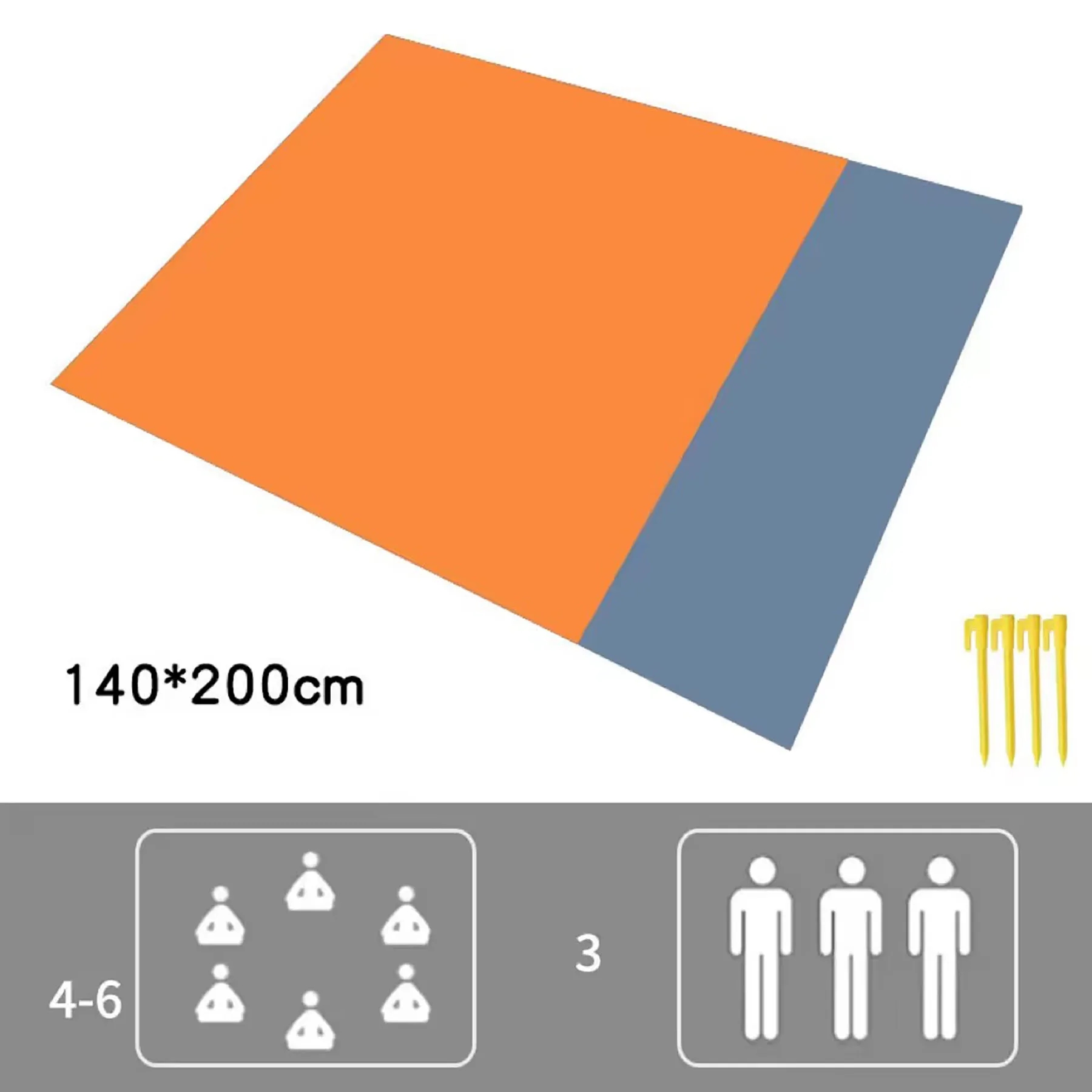 79"*83"Waterproof Camping Mat 7