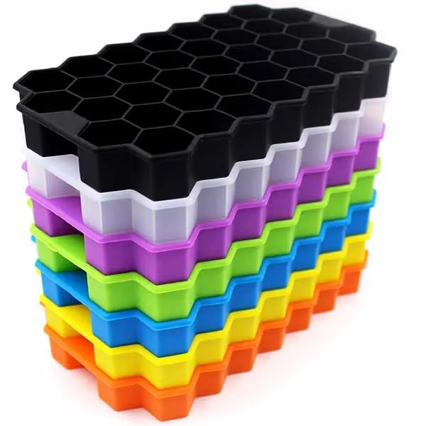 Silicone Ice Cube Tray With Lid 7