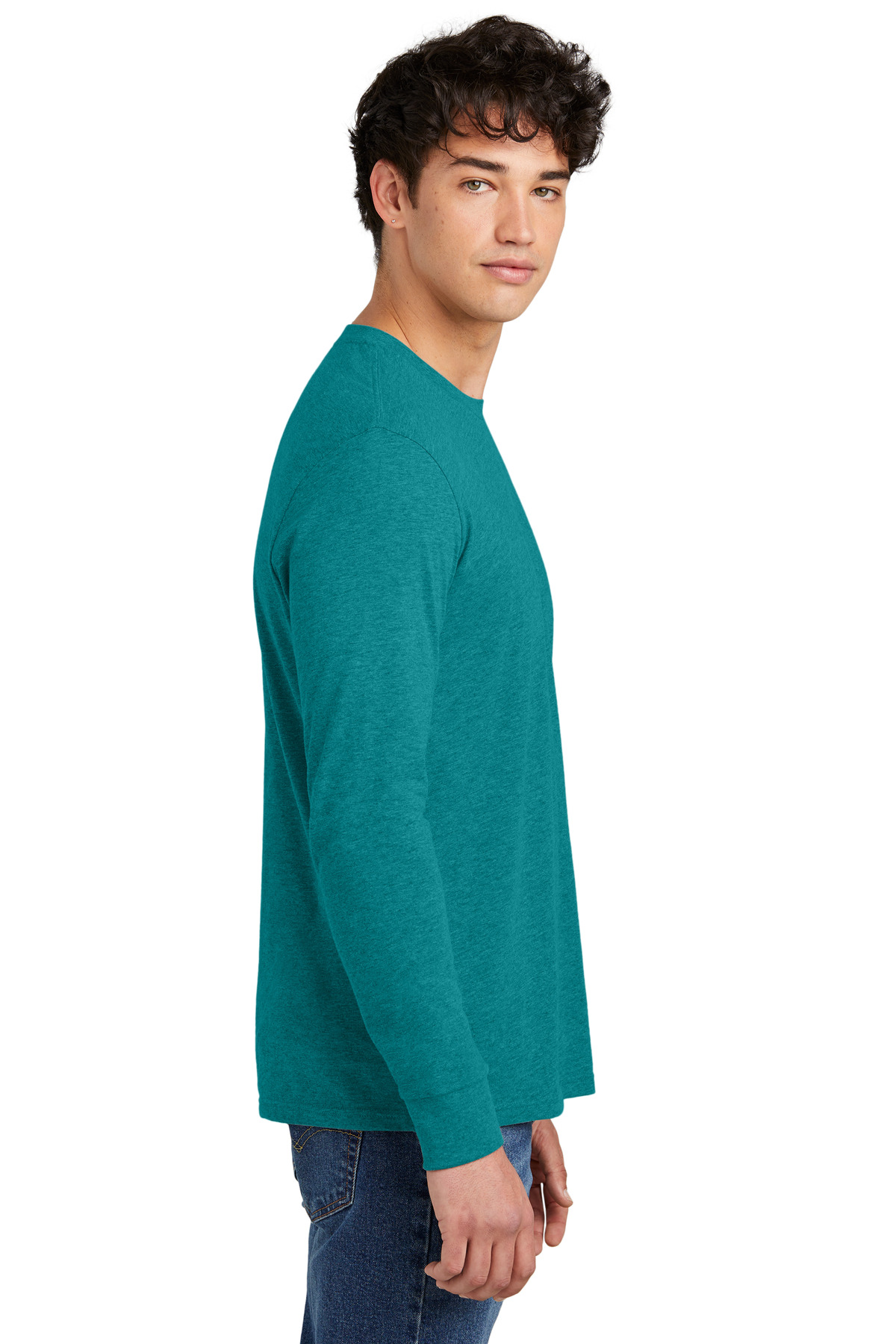 District Perfect Blend CVC Long Sleeve Tee DT109 53