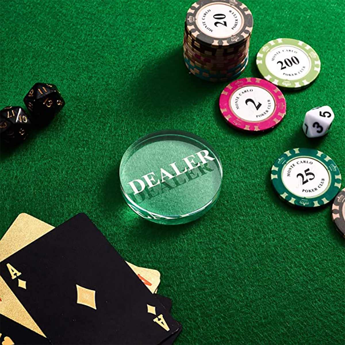 Crystal Dealer POKER CHIPS 2