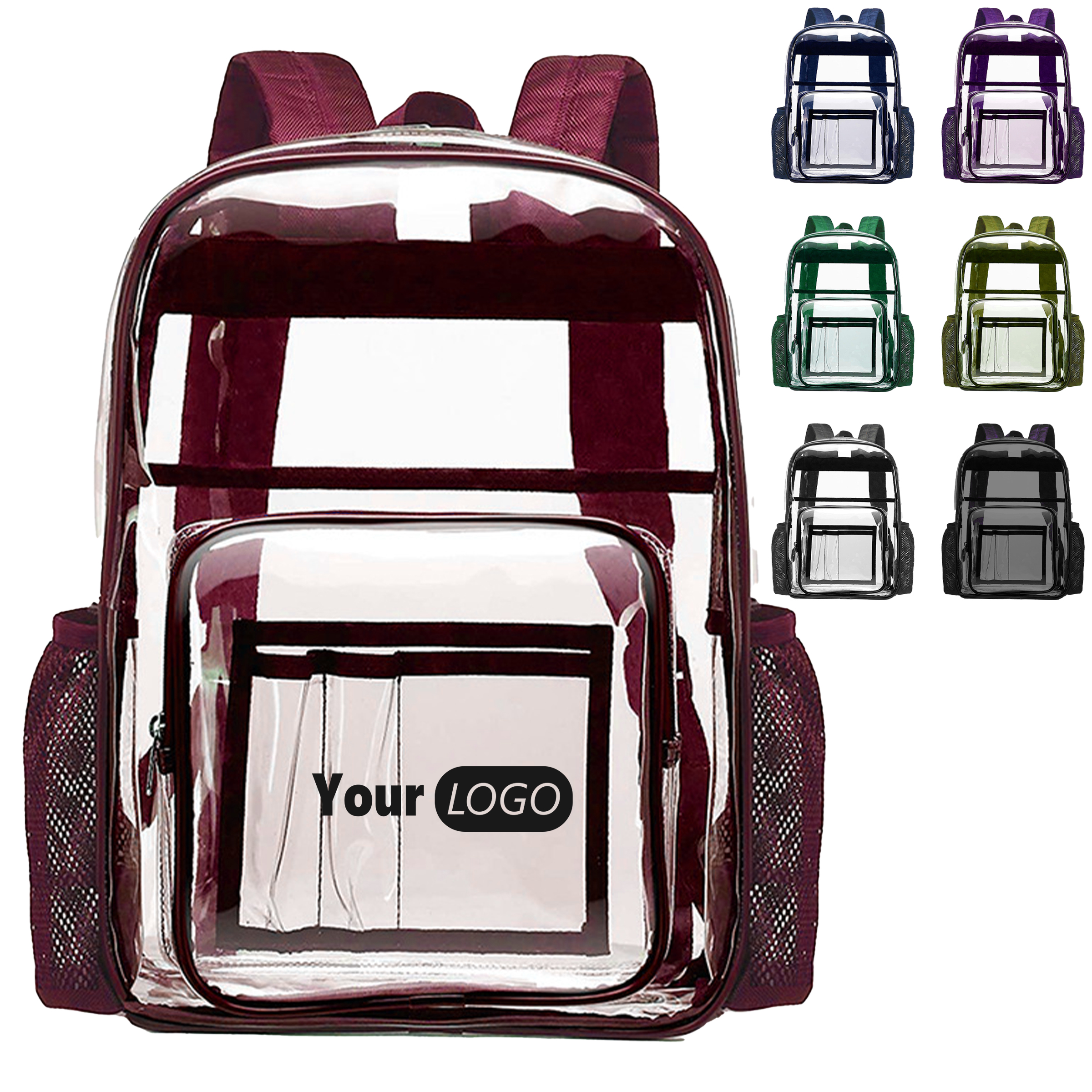 Pvc Customizable Clear Backpack 2