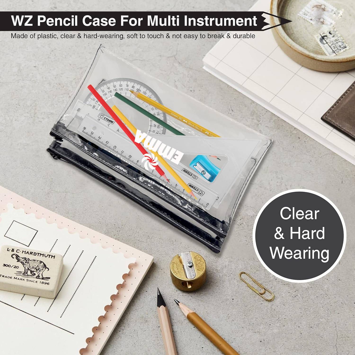 Transparent PVC Pencil Cases w/ Zipper 5