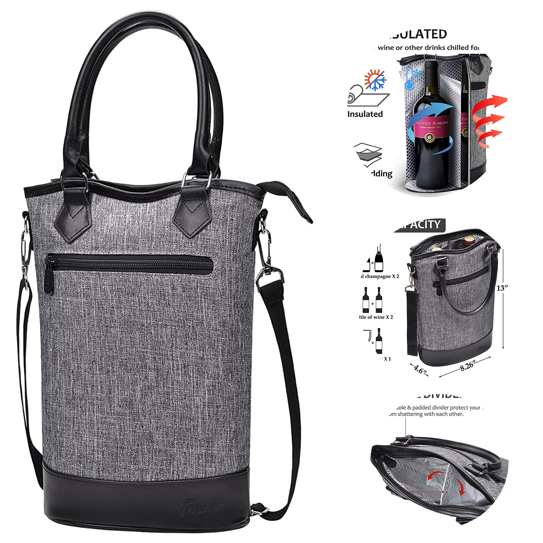 Wine Traveler Tote Bag
