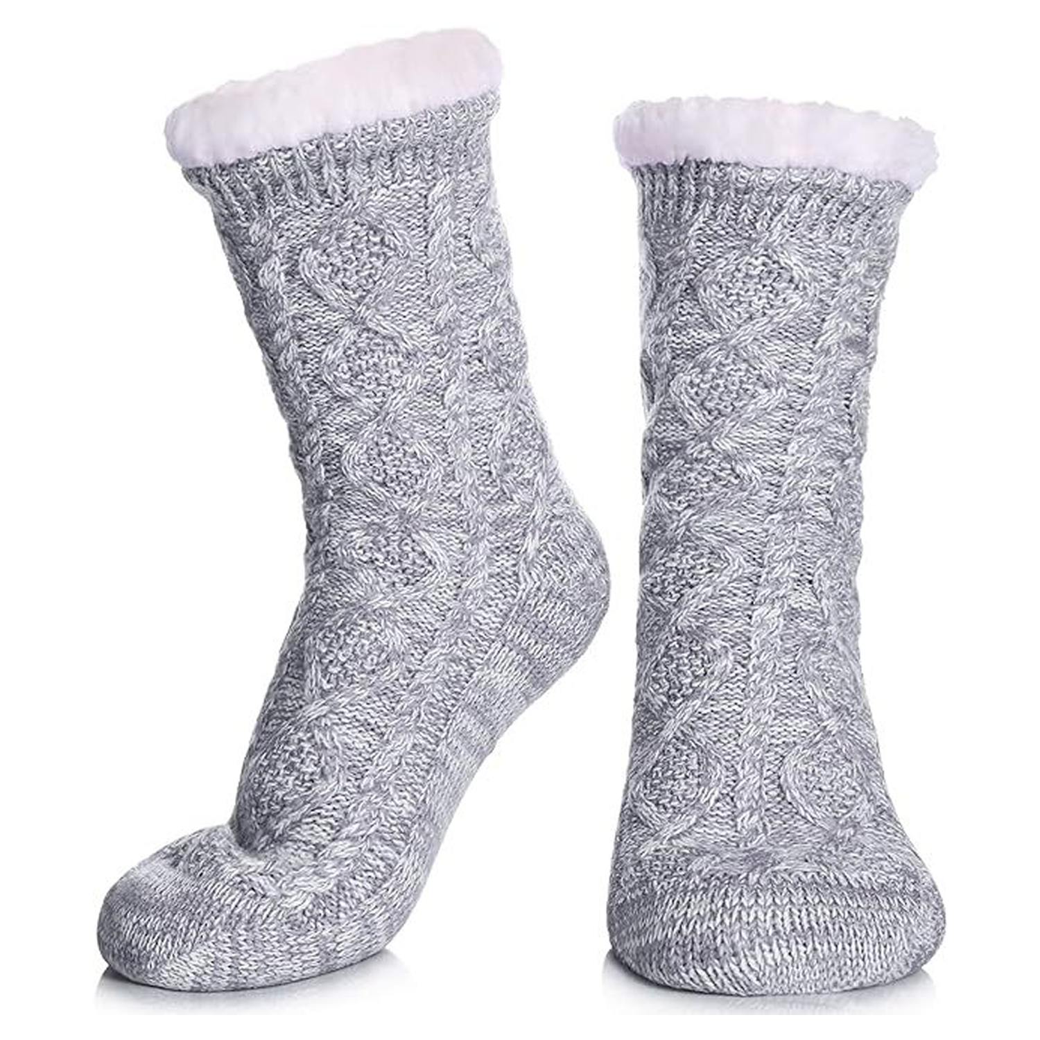 Customizable Embroidered Plush Floor Socks for Home Use 10
