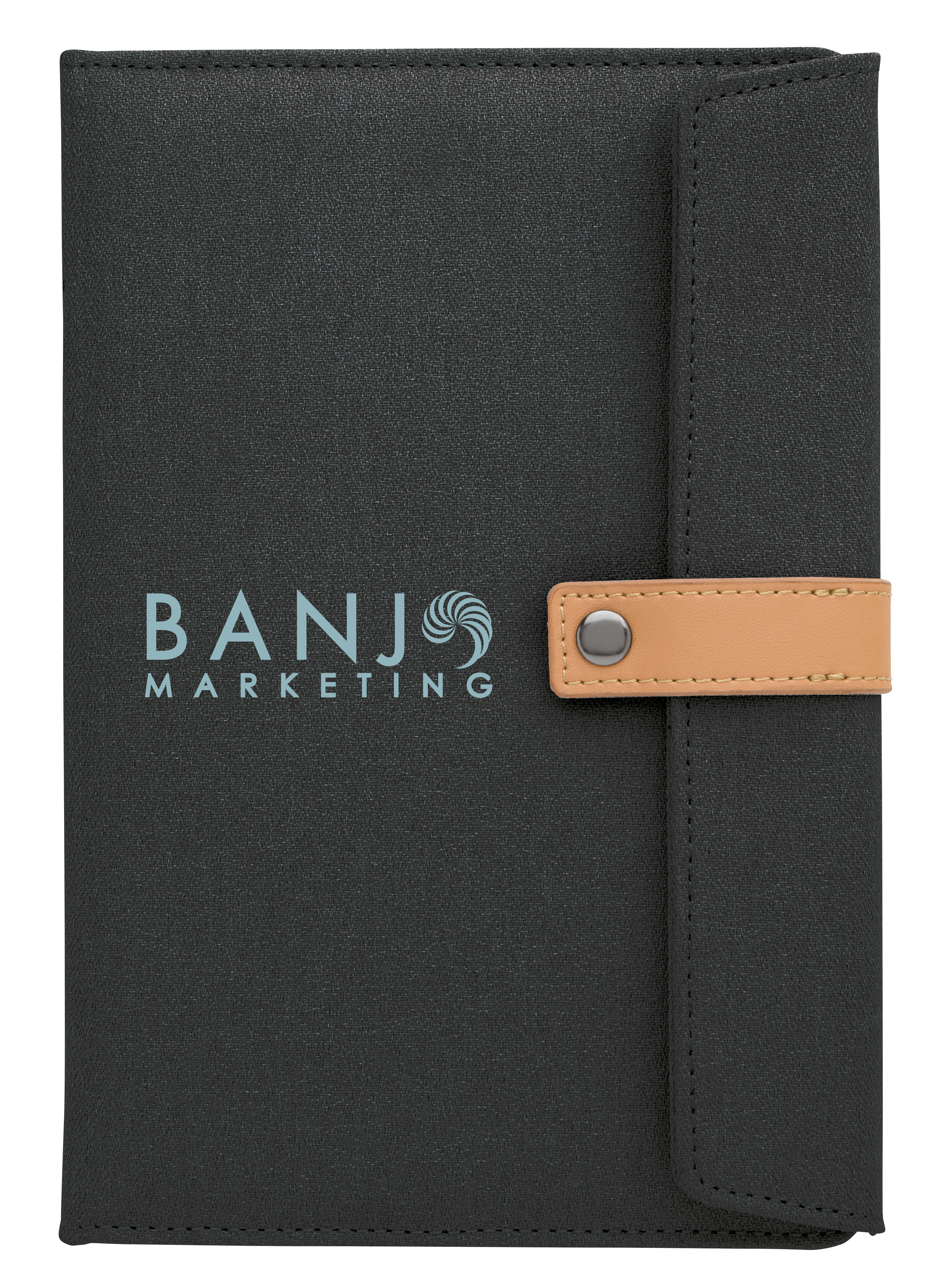Good Value™ Two-Tone Journal with Leather Closure 11