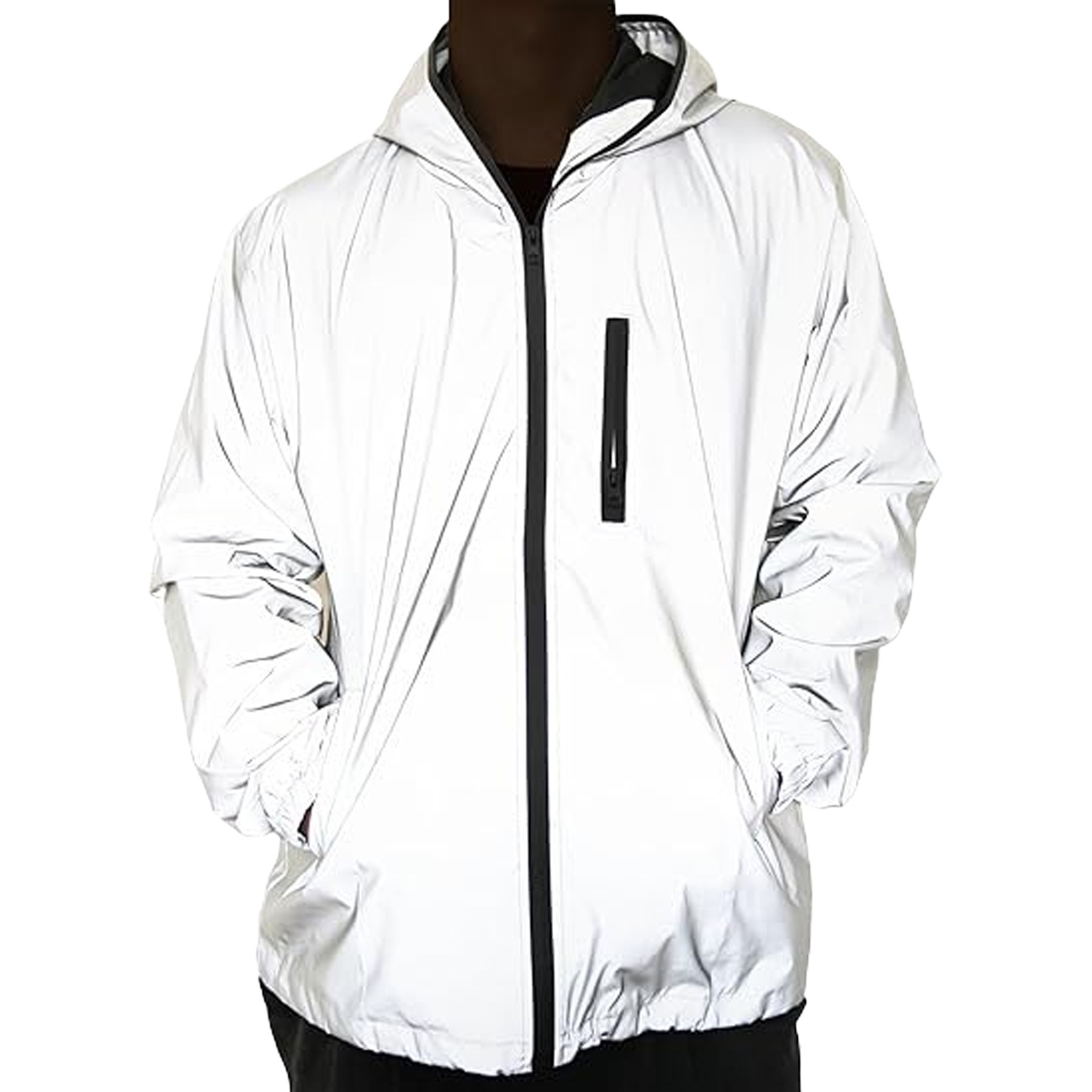 Reflective Hooded Runing Pocket Jacket 2