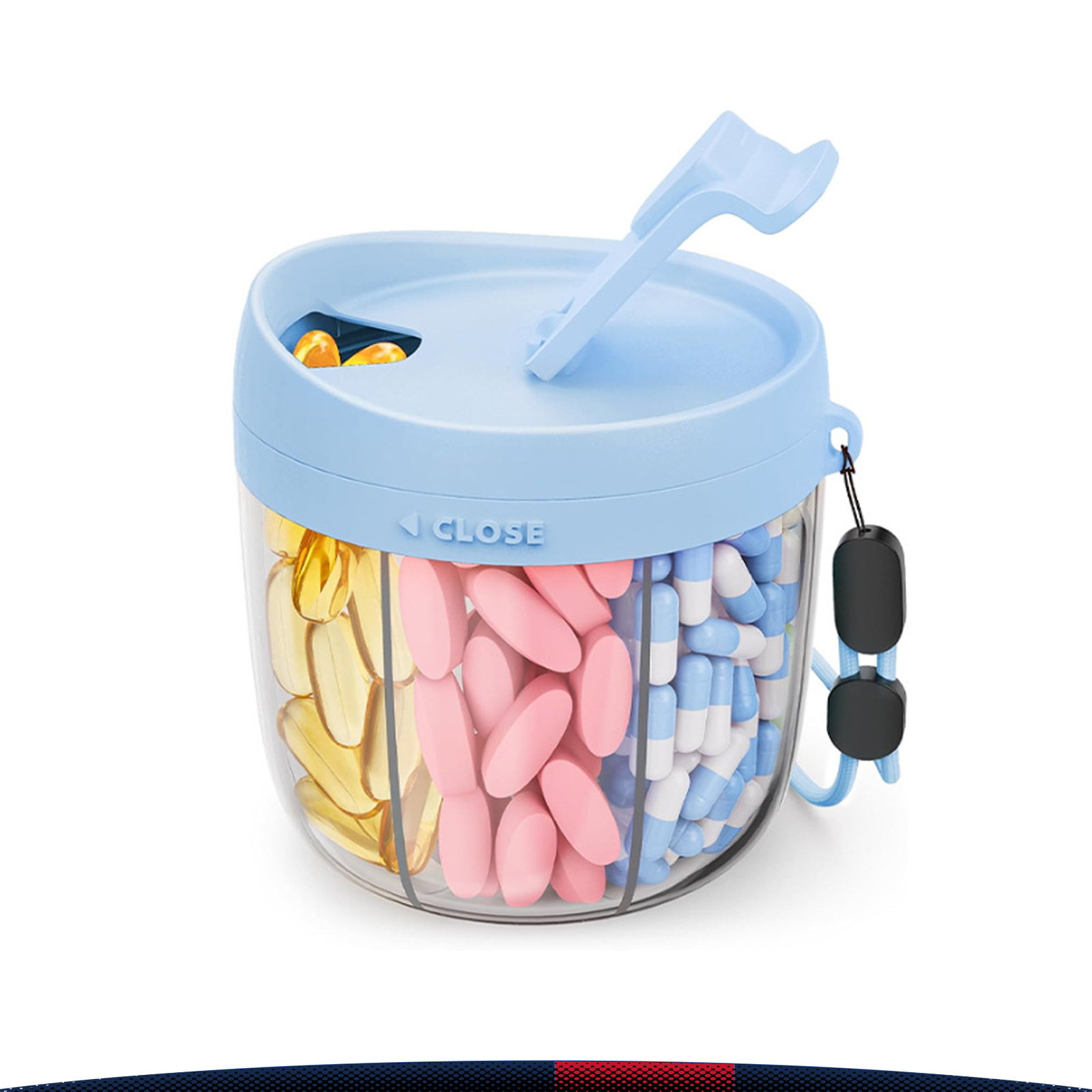 Septra 7-Compartment Rotating Pill Dispenser 3