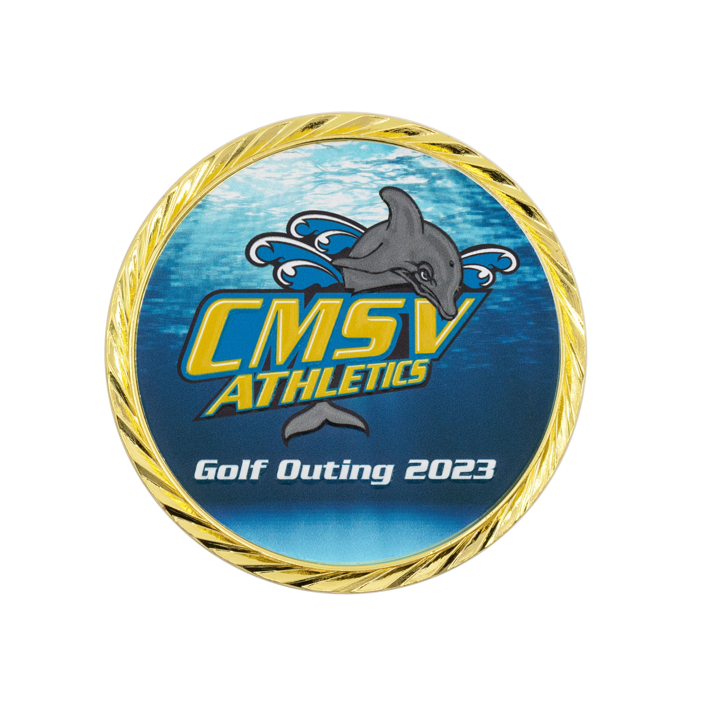 1.75" Speed Challenge Coin Oblique Edge w/ 3D Texture Print 13