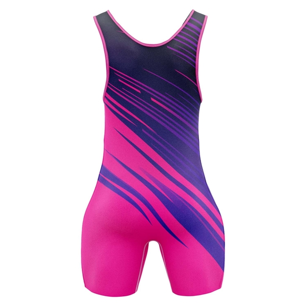 Custom Women's Full Sublimation Wrestling Singlet 2
