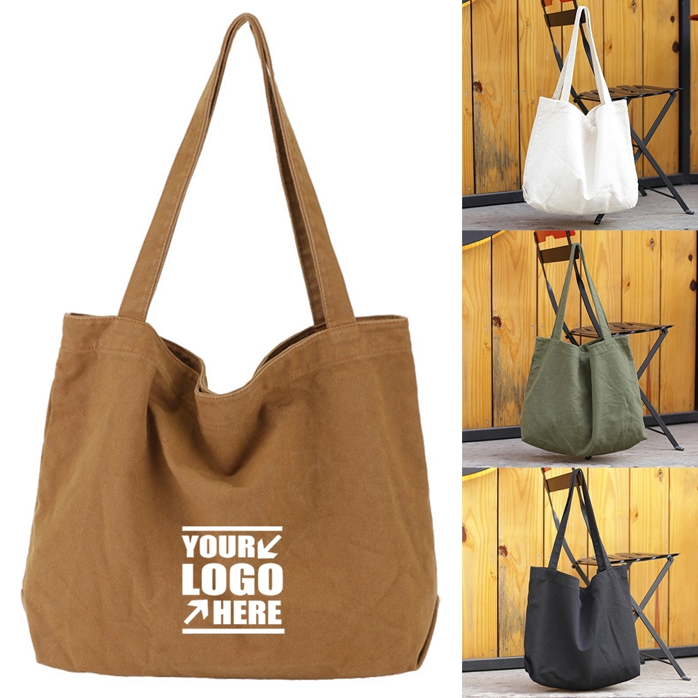 Large Canvas Tote Bag, custom tote bag with logo imprint 1