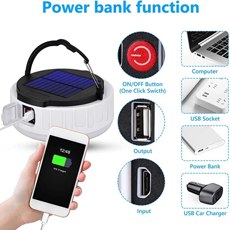 Custom Rechargeable Solar Led Camping Light 3
