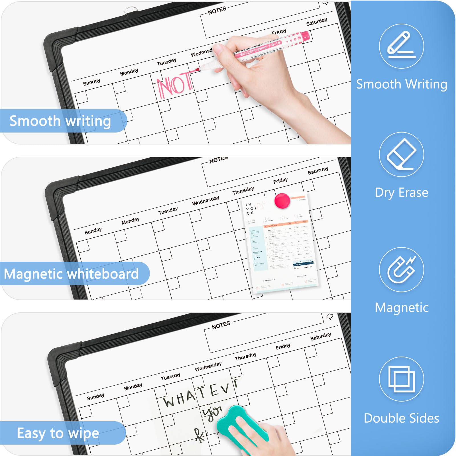 Double-faced Hanging Office Teaching Magnetic Whiteboard 3
