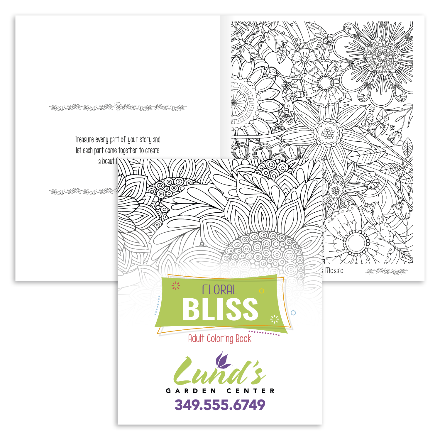 Good Value™ Floral Bliss Adult Coloring Book 11