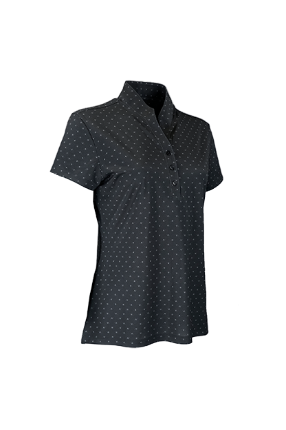 Women’s Greg Norman Micro Pique Spinner Print Polo 6