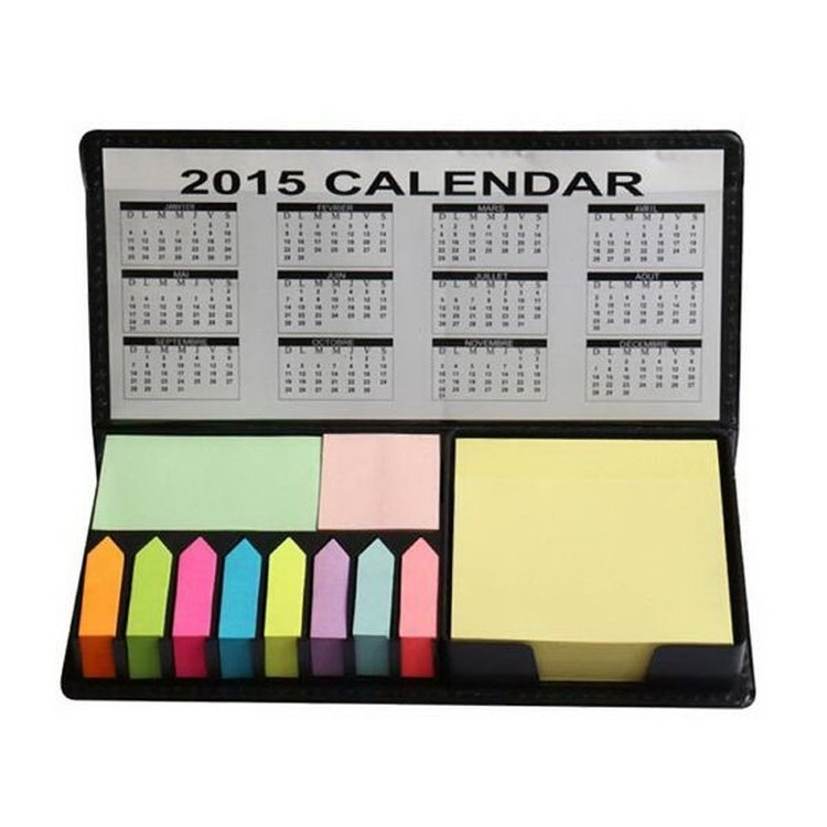 Sticky Note Leather Organizer with Calendar 2