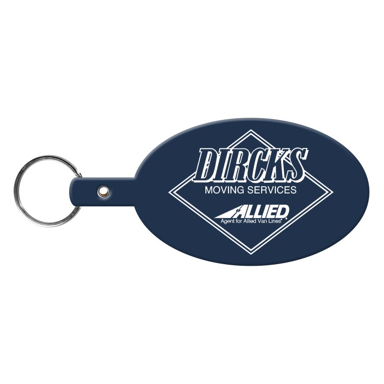 Large Oval Flexible Key Tag