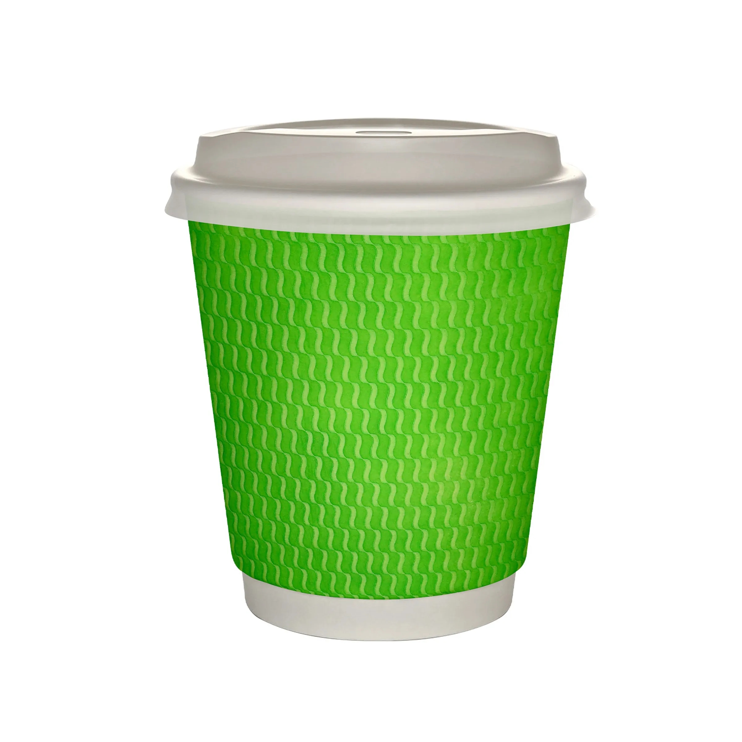 10 oz Full Color Wave Insulated Paper Cup With Lid 7