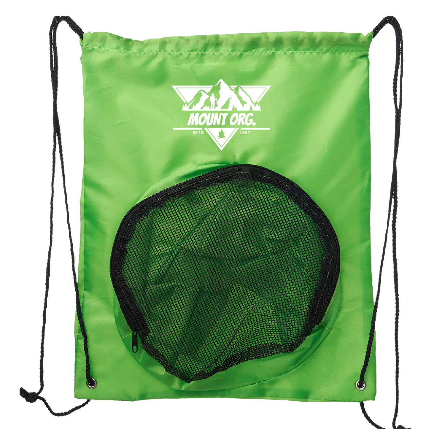 Ball Carrier Drawstring Backpack (1 Color Imprint) 4