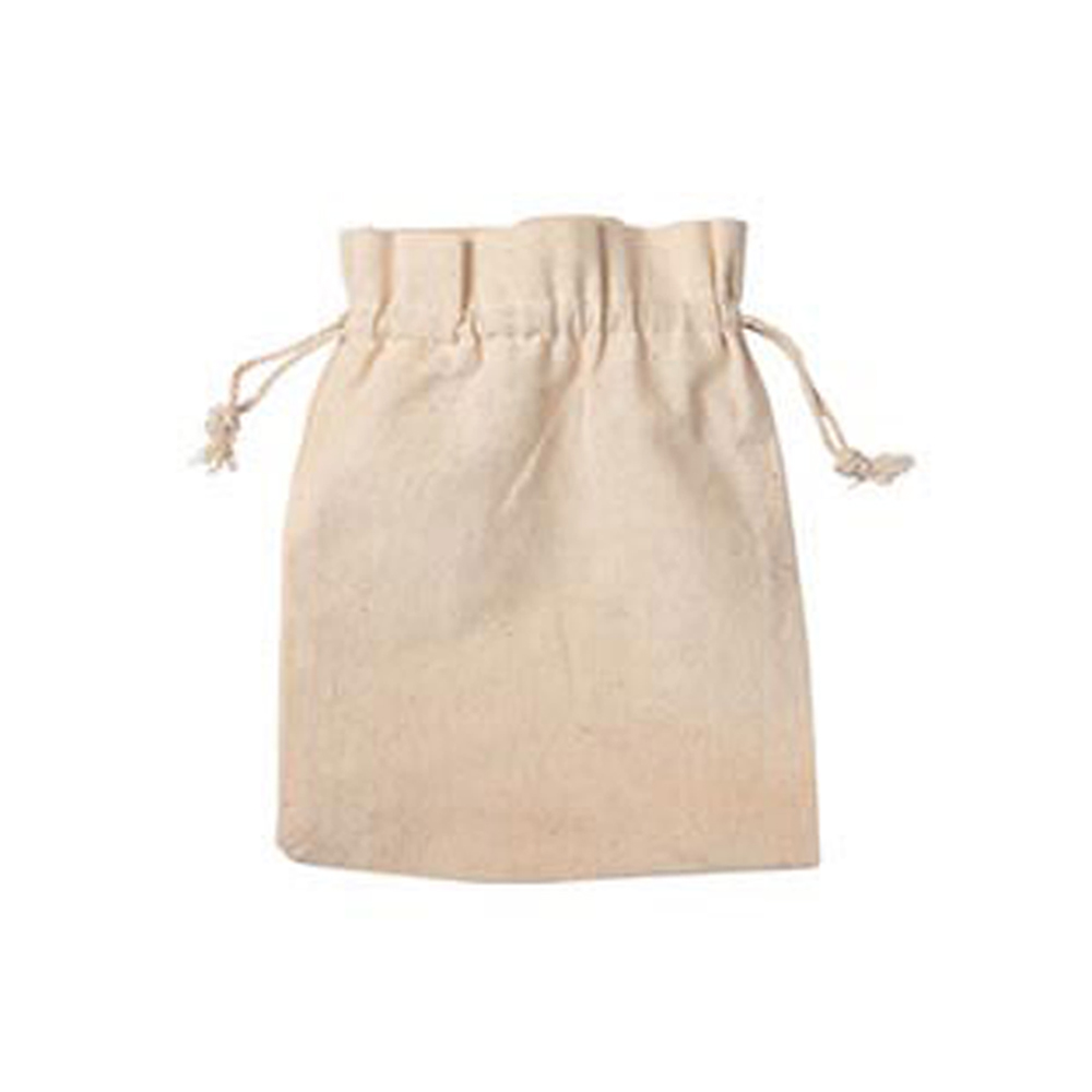5" x 7" Deluxe Natural Cotton Pouch. 5